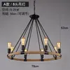 Lustre vintage estilo country americano, luz para sala de estar, design com contas de madeira envelhecida, luz de vela estilo francês para quarto e sala de jantar, iluminação decorativa para pousadas