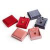 Oferta Especial Caja Cuadrada Grande de Terciopelo para Anillo con Tapa, Joyero, Caja para Anillo y Aretes, Caja de Regalo para Propuesta, Se Puede Imprimir con Logo