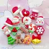 Mini Serie Navideña de Dibujos Animados Accesorios de Resina DIY Pegamento de Crema Muñeco de Nieve Arte de Uñas Navideño Pasador Accesorios para Joyería