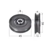 Rodamientos con Recubrimiento de Plástico 608 Rodillo con Ranura 624U Polea para Puertas y Ventanas Deslizantes 625 Ranura de Eub de Nylon Fabricante 626