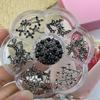 Ventas Directas de Fábrica de Accesorios de Aleación Vintage para Uñas, Corazón de Cuervo Cruz, Cabeza de León, Corazón, Decoraciones de Pedrería de Faraón para Uñas