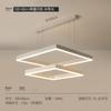 Uau, o Lustre da Sala de Estar é uma Luminária Moderna Minimalista Estilo Nórdico para a Sala de Jantar, Apresentando um Design Minimalista de Vela Branca, uma Grande Luminária Principal
