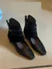 Botines Cortos Cuadrados Retro Estilo Wasteland Más Vendidos para Mujer Otoño 2026 Nuevos Versátiles con Tacón Oculto y Abertura en la Pierna