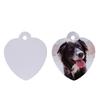 Amazon transfronterizo en blanco transferencia térmica doble cara aluminio etiqueta de perro etiqueta sublimación colgante de hueso etiqueta de perro mascota