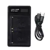 Adecuado Para NP-F550 F570 F960 F970FM50 Cargador Dual Cargador LCD Cargador Dual USB