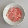 Acrílico transparente com revestimento UV fosco, florzinha pequena, acessórios DIY para miçangas para correntes de celular, chaveiros, pingentes e materiais decorativos