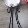 Nueva horquilla vintage con trenza pequeña y flor, Hanfu, trenza larga, joyería antigua, accesorios para el cabello de Año Nuevo, al por mayor
