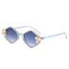 Gafas de sol con personalidad transfronteriza y incrustaciones de diamantes, tendencia de temperamento con flores de perla, gafas de sol para mujer, gafas de sol al por mayor