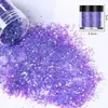 Conjunto de Lantejoulas para Unhas de Exportação Transfronteiriça, Glitter Colorido em Frasco, Lantejoulas Glitter
