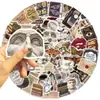 100 Peças de Adesivos Cartoon Estética Retro Academia Escura para Decorar Celulares, Guitarras, Skateboards, Adesivos de PVC à Prova d'Água Atacado