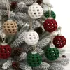 Bolas de Navidad de Ganchillo Puras Hechas a Mano Transfronterizas Accesorios para Sesiones de Fotos de Escenas Navideñas Fabricantes de Bolas Productos Terminados Venta al por Mayor