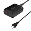 Suministro Transfronterizo de Cargador de Escritorio de Nitruro de Galio de 200W Pd100W de Carga Rápida de Nitruro de Galio Estación de Carga Rápida para Múltiples Dispositivos