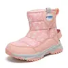 Zapatos infantiles transfronterizos para niñas y niños, botas de algodón para niños, zapatos de algodón cálidos y engrosados con forro polar, botas de nieve para exteriores