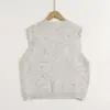 2026 Inverno Novo Estilo Coreano Jacquard Floral Feminino Suéter Pulôver Colete Tricô Atacado Tendência