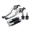 Aplicable para Yamaha FZ6R/N/S FZ8 Palancas de Freno y Embrague Plegables Modificadas Manillar Puños Manillar Topes de Manillar