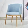 Conjunto de Mesa de Jantar e Cadeiras Imitação de Madeira Maciça Nórdica, Mesa Redonda Criativa Minimalista Moderna para Apartamento Pequeno, Cadeiras para Loja de Chá