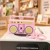 Rádio Gravador Mini Retrô Clássico Nostálgico Pingentes Divertidos Enfeites Chaveiro Bolsa de Áudio Presente