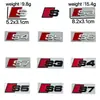 Adequado para Etiquetas Personalizadas Audi, Logos Metálicos de Carro, Etiquetas Traseiras Modificadas S3 S4 S5 S6 S8