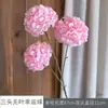 Bola de la Suerte de Tres Cabezas Bola de la Suerte sin Hojas Bola de Hibisco Arreglo Floral para Pasillo de Boda Flor Artificial Decoración de Hotel Arreglo Floral