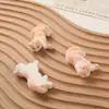 Adornos de Gato Naranja Acostado Estéreo de Felpa Suave y Lindo para Decoración de Escritorio de Computadora Hechos a Mano por Bricolaje Accesorios para Fundas de Teléfono Móvil