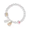 Pulsera de Tobillo Rey Ciervo Dorado Plata Moda Artística Jiyan Nafu Rastreo Peso de Oro Lingote de Plata Perla Redonda Estampada Envoltura para Mujer
