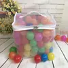 Bolsa de armazenamento de bolas de plástico personalizada para piscina bolsa de rede para brinquedos de banho infantis bolsa de rede para bolas de plástico com zíper e alça