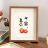 Novo Estilo Chinês Paz e Alegria Moldura de Foto Vazada Suporte de Exibição Pintura Decorativa de Foto de Maçã Ornamento de Mesa Presente de Inauguração Venda por Atacado