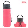 Botella de Agua Plegable Portátil para Viajes al Aire Libre de Silicona de Grado Alimenticio del Fabricante, Personalización de Logo, Personalización de Regalo