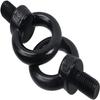 Acero Inoxidable Negro Mecánico Eslinga de Hombro Tornillo de Perno Lifting Giratorio Rosca Externa Anillo Redondo Extensible