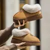 Zapatos de algodón para mujer para otoño e invierno, forrados de felpa y engrosados, material similar al ante, cálidos y adecuados para usar al aire libre, diseño de caña alta, cálidos y cómodos para uso en interiores, con talón cerrado