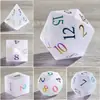 Ventas Directas de Fábrica Dados de Dungeons and Dragons Set de 7 Piezas Gris Electroplateado Esmerilado Dados Multilado Rpg Dnd