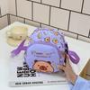 Bolsa Pequena Transversal Fofa de Alta Qualidade Explosiva de Primavera e Verão para Meninos e Meninas, Mochila de Ombro Leve para Bebê com Estampa de Desenho Animado de Capivara