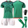 2223 Uniforme de fútbol local de México 9 Raúl 14 local 16 camiseta verde 18 traje de camiseta para niños