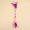 Brinquedo para Gato Tubo de Rede Elástica Varinha Provocadora com Penas, Sino, Catnip, Resistente a Arranhões, Resistente à Mordida, Para Roer Dentes, Em Estoque de Fábrica