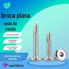 Parafusos Autoatarraxantes de Aço Inoxidável com Cabeça Chata Hexagonal Escareada e Ponta Aguda 410