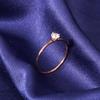 Anillo de Moda Versátil de Lujo Ligero Estilo Japonés y Coreano Oro Rosa Fritillaria Blanca Fritillaria Negra Acero de Titanio Anillo de Diamante Sencillo y Doble para Mujer