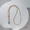 Nova Alça de Celular Transversal Urso Colorido com Contas Nova Cordão de Contas Desenho Animado Alça de Reposição para Bolsa de Cristal