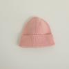 Gorro de lana de punto con forro polar para niños, estilo coreano, color caramelo, para bebés, niños y niñas, ideal para otoño e invierno.