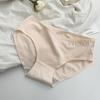 Ropa interior simple de color sólido original para mujer de 10 A, Pantis transpirables de algodón puro, Entrepierna de algodón puro, Bragas ajustadas al cuerpo para mujer