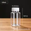 En Stock 15-500ml Botellas de Plástico para Mascotas de Boca Ancha, Botellas Dosificadoras, Botellas Muestreadoras de Pigmento en Polvo, Botellas Transparentes Vacías Sólidas