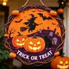 Amazon Más Vendido Halloween Calavera Fantasma Telaraña Letrero de Puerta de Madera Colgante de Decoración para el Hogar de Madera