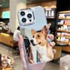 Item popular de comércio exterior: Capa de Celular Espelhada de Gatinho Fofo para Apple 18Pm, Capa de Celular Espelhada de Cachorrinho para iPhone 16Pro