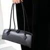 Bolsa Baguete Mais Vendida Transfronteiriça, Bolsa Salsicha em Couro Genuíno, Bolsa de Ombro Feminina Retro de Nicho Francês, Bolsa de Ombro, Bolsa Transversal