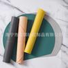Jogo Americano Semi-circular de Silicone Transfronteiriço Atacado Cor Macaron Tapete de Silicone Isolante Térmico Estilo Nórdico Tapete de Mesa Casa Jogo Americano Ocidental