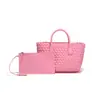 Bolso Tejido Artesanal Vintage Francés Cesta Portátil para Verduras Bolso para Mujer 2025 Nuevo Bolso de Hombro Cruzado de Gama Alta Combinable con Todo