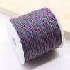 1,2 mm multicolorido linho cor texto jogar esfregar contas de algodão King Kong estrela lua frisado fio trançado tasser fio