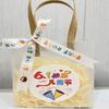 Bolsa pequena para presente de aniversário de jardim de infância caixa transparente vazia bolsa de mão para presente bolsa de presente infantil lanches saco fosco