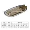 Set de dos moldes para pasta de camarón tipo tubo de bambú imitación melamina, plato creativo de tres colores para pasta de camarón, plato para pasta de pescado, plato para albóndigas de pescado