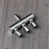 Divisor Metálico 8/10 a 8/10mm Divisor para Bomba de Oxigênio de Grande Calibre Válvula de Controle Conector de Distribuição de Ar para Aquário