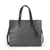 Nova Bolsa de Mão Xadrez Masculina de Outono Bolsa de Ombro Casual Diária Bolsa Tote Masculina Bolsa para Documentos Personalizada Bolsa Transversal